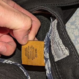 Taylor Vintage 36x32 Black Pants Stretch